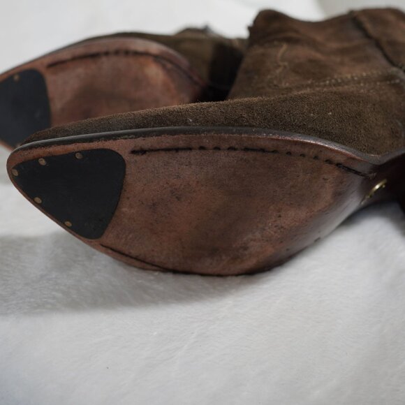 Frye Renee Seam Suede Short Boots‎ Size 8M - Picture 8 of 11